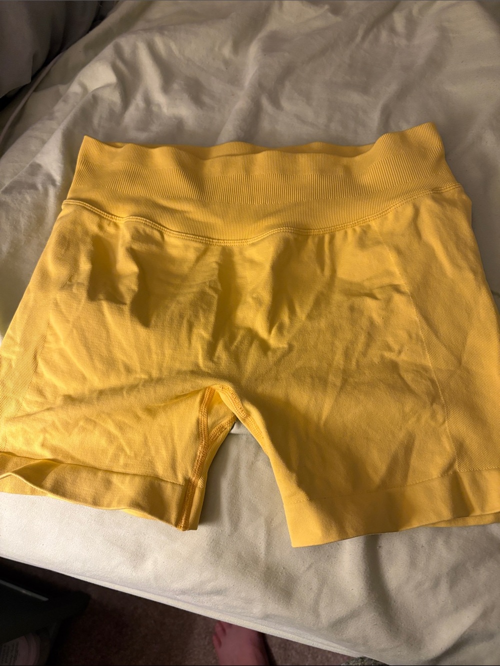 Yellow Women's Active Shorts